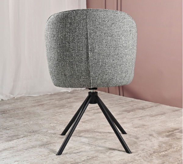 Стул поворотный Vetro Mebel R-160 Графитовый/черный-9