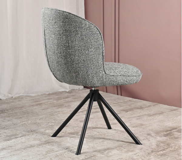 Стул поворотный Vetro Mebel R-160 Графитовый/черный-8