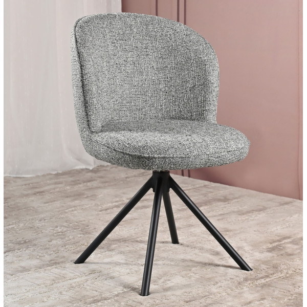 Стул поворотный Vetro Mebel R-160 Графитовый/черный-5