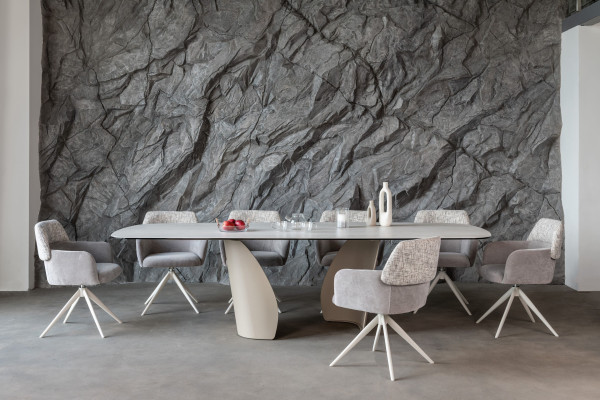 Стул поворотный Vetro Mebel R-165 Прованс/белый-2