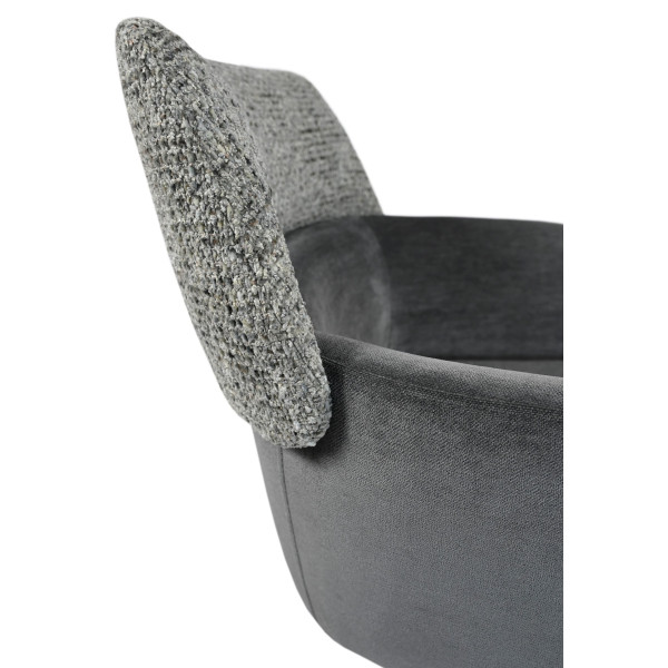 Стул поворотный Vetro Mebel R-165 Пепельный/черный-18