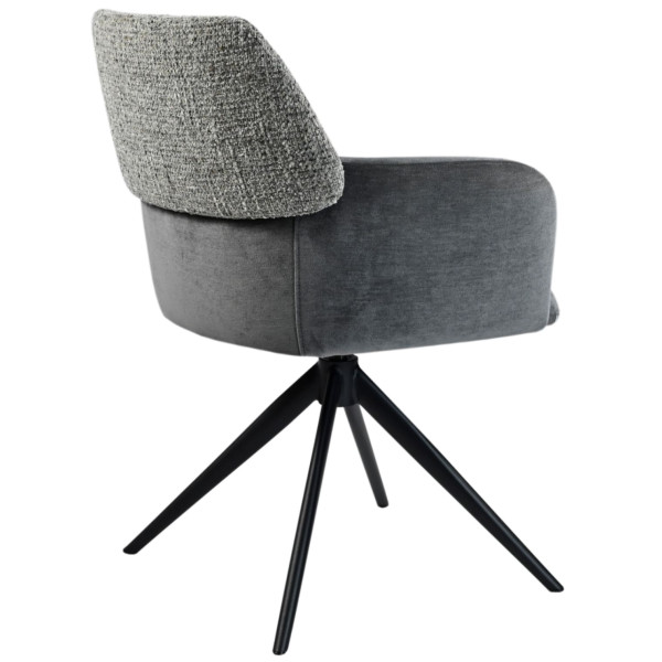 Стул поворотный Vetro Mebel R-165 Пепельный/черный-13
