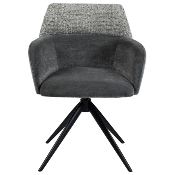 Стул поворотный Vetro Mebel R-165 Пепельный/черный-11