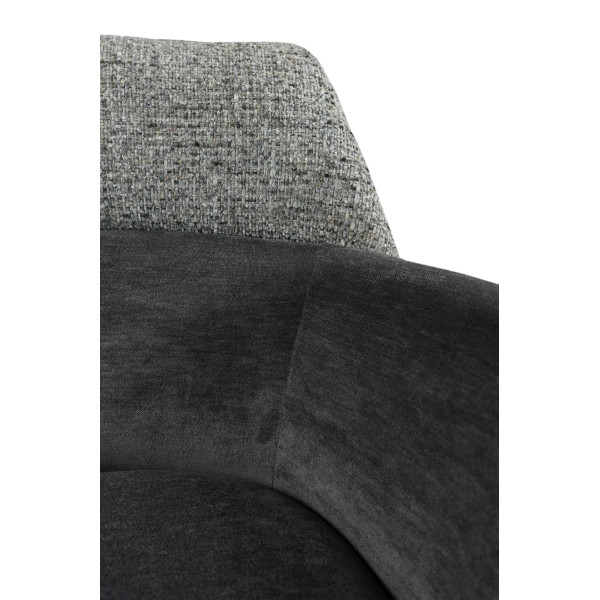 Стул поворотный Vetro Mebel R-165 Пепельный/черный-17