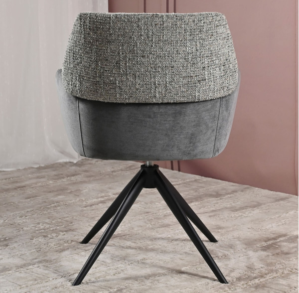 Стул поворотный Vetro Mebel R-165 Пепельный/черный-10