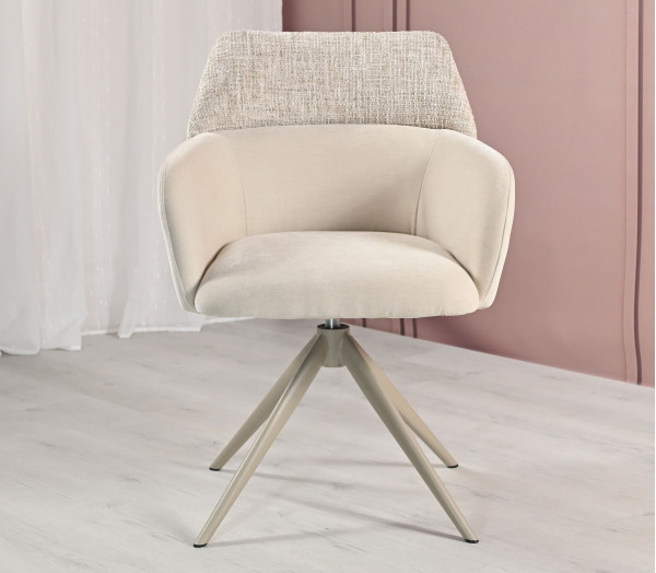 Стілець поворотний Vetro Mebel R-165 Тофу/капучіно-6