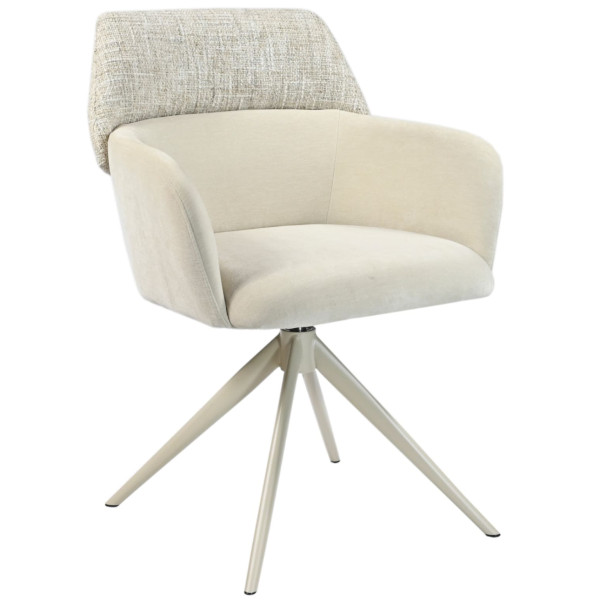 Стілець поворотний Vetro Mebel R-165 Тофу/капучіно-0