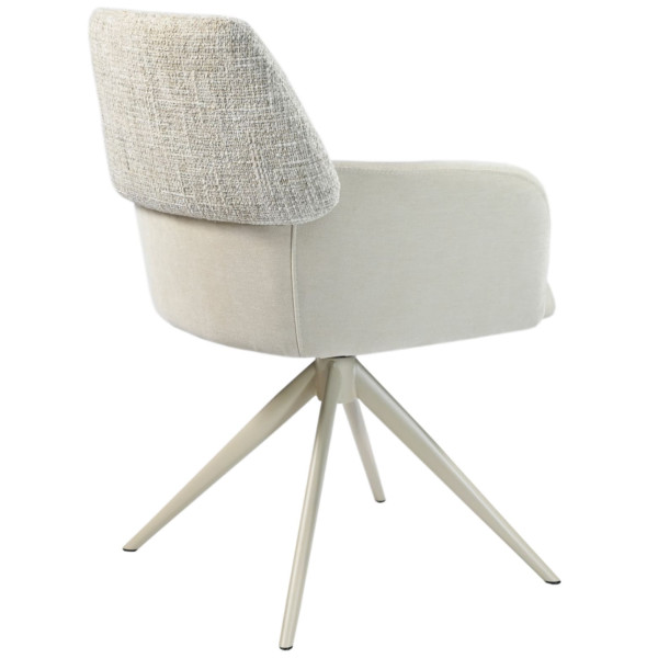 Стілець поворотний Vetro Mebel R-165 Тофу/капучіно-12