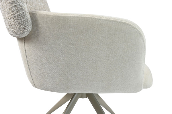 Стілець поворотний Vetro Mebel R-165 Тофу/капучіно-18