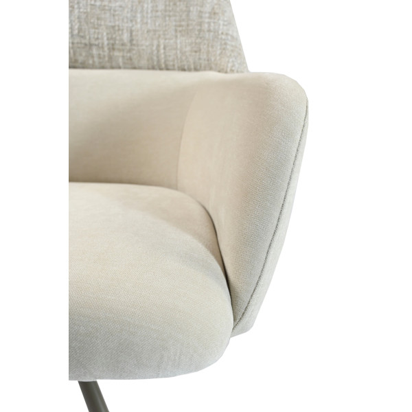 Стілець поворотний Vetro Mebel R-165 Тофу/капучіно-17