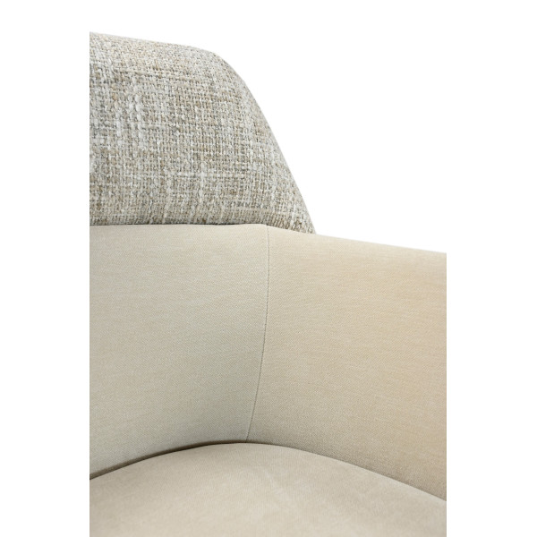 Стілець поворотний Vetro Mebel R-165 Тофу/капучіно-15