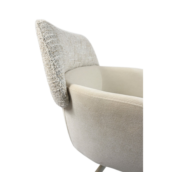 Стілець поворотний Vetro Mebel R-165 Тофу/капучіно-19