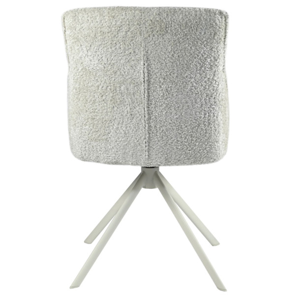 Стул поворотный Vetro Mebel R-168 Жемчужный нюд/белый-12