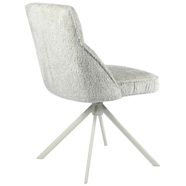 Стул поворотный Vetro Mebel R-168 Жемчужный нюд/белый-11