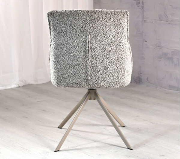 Стілець поворотний Vetro Mebel R-168 Перлинний тауп/капучіно-7