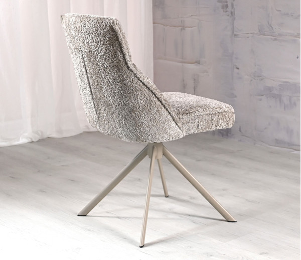 Стілець поворотний Vetro Mebel R-168 Перлинний тауп/капучіно-6