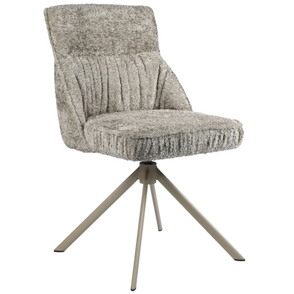 Стілець поворотний Vetro Mebel R-168 Перлинний тауп/капучіно-0