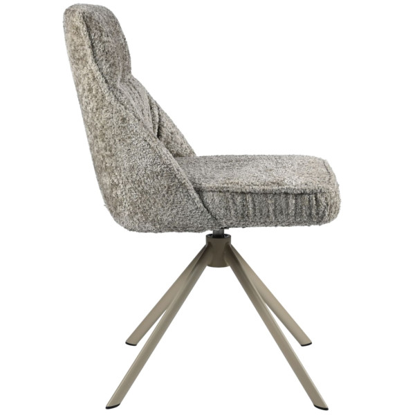 Стілець поворотний Vetro Mebel R-168 Перлинний тауп/капучіно-9