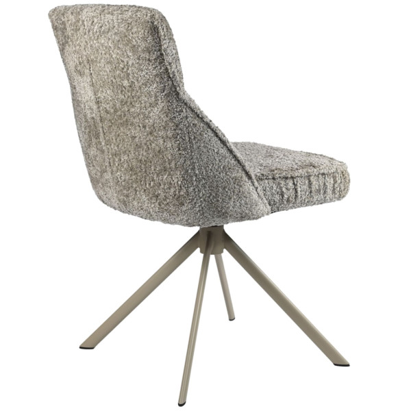 Стілець поворотний Vetro Mebel R-168 Перлинний тауп/капучіно-10