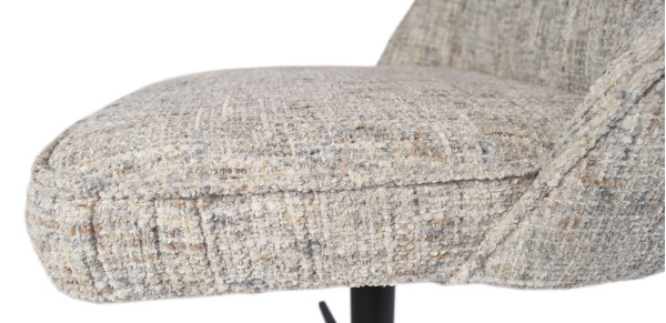 Стул поворотный Vetro Mebel R-170 Серебряный/черный-12