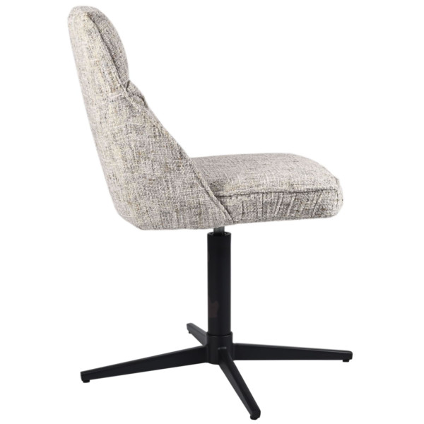 Стул поворотный Vetro Mebel R-170 Серебряный/черный-7