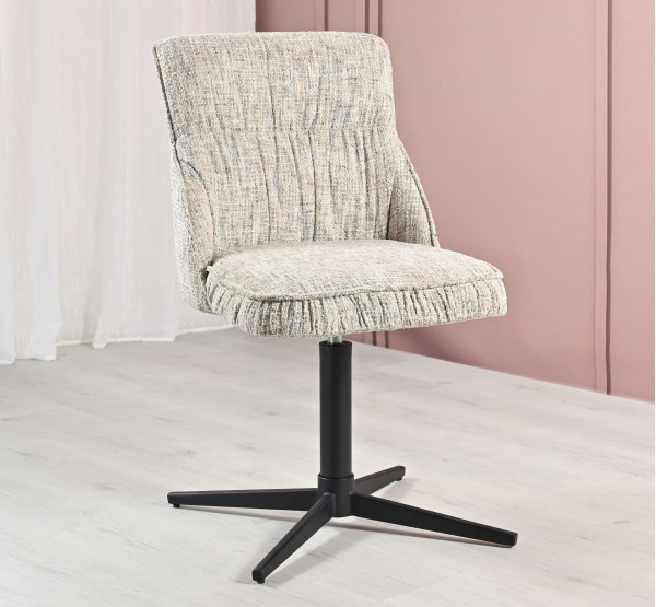 Стул поворотный Vetro Mebel R-170 Серебряный/черный-1