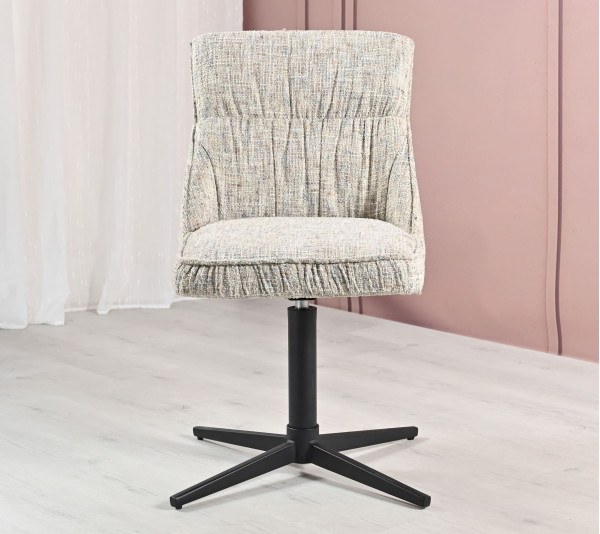 Стул поворотный Vetro Mebel R-170 Серебряный/черный-2