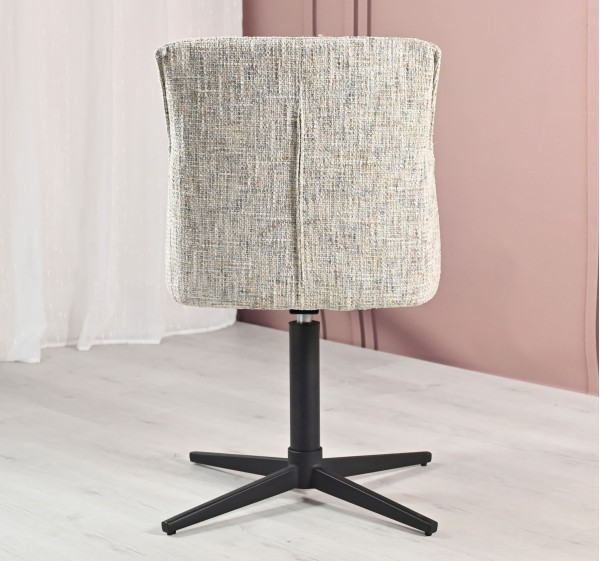 Стул поворотный Vetro Mebel R-170 Серебряный/черный-5