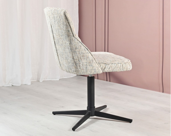 Стул поворотный Vetro Mebel R-170 Серебряный/черный-4