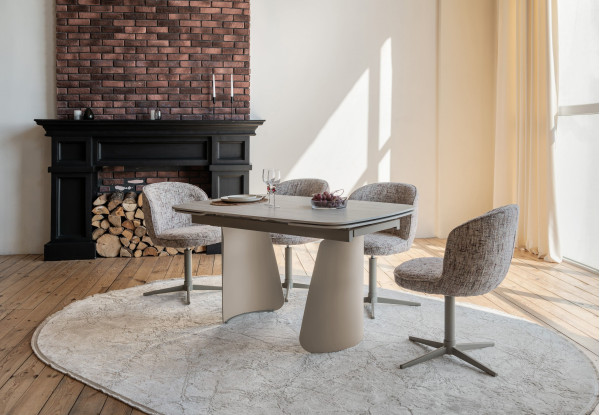 Стул поворотный Vetro Mebel R-175 Карамельный/капучино-3