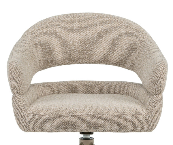 Стул поворотный Vetro Mebel R-180 Бежевый лен/капучино-5