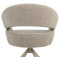 Стул поворотный Vetro Mebel R-180 Бежевый лен/капучино-7-thumb