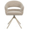 Стул поворотный Vetro Mebel R-180 Бежевый лен/капучино-1-thumb