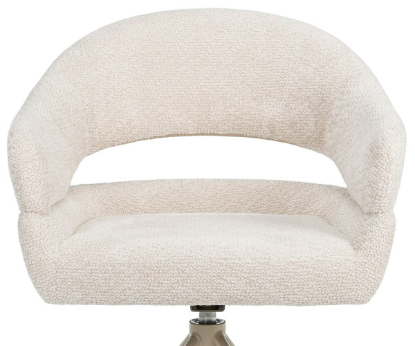 Стул поворотный Vetro Mebel R-180 Молочная туча/капучино-5