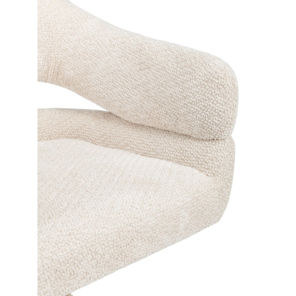 Стул поворотный Vetro Mebel R-180 Молочная туча/капучино-8