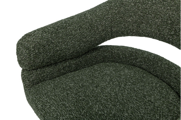 Стілець поворотний Vetro Mebel R-180 Зелений мох/чорний-6