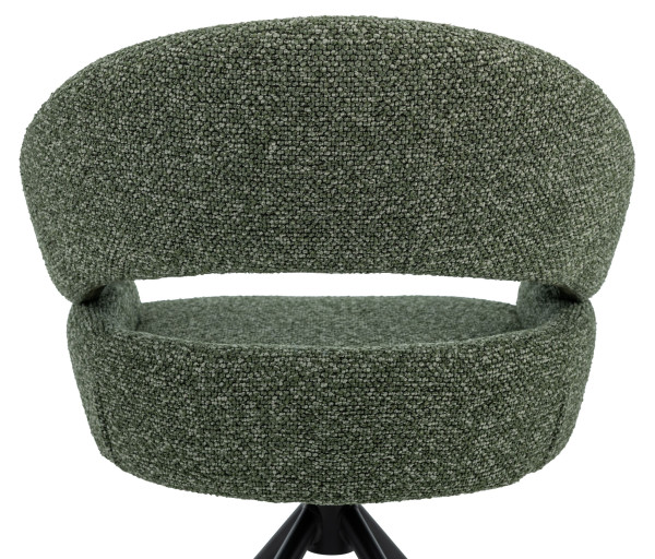 Стілець поворотний Vetro Mebel R-180 Зелений мох/чорний-8