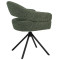 Стілець поворотний Vetro Mebel R-180 Зелений мох/чорний-3-thumb
