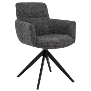 Стілець поворотний Vetro Mebel R-185 Антрацит/чорний