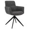 Стілець поворотний Vetro Mebel R-185 Антрацит/чорний-0-thumb