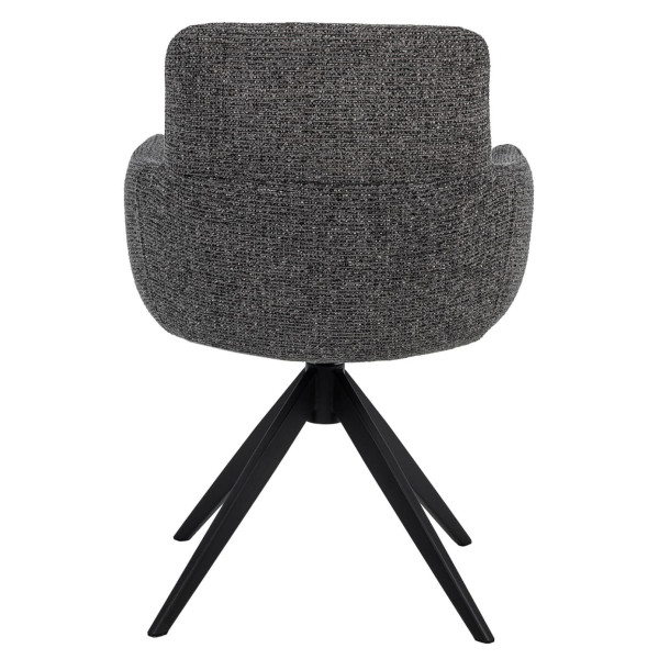 Стілець поворотний Vetro Mebel R-185 Антрацит/чорний-4