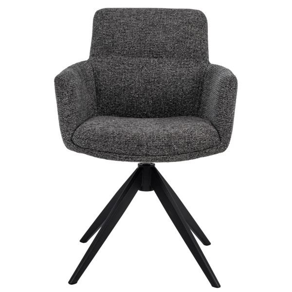 Стілець поворотний Vetro Mebel R-185 Антрацит/чорний-1
