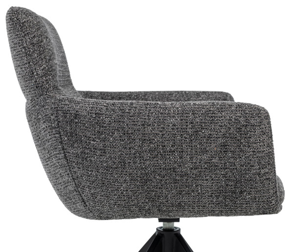 Стілець поворотний Vetro Mebel R-185 Антрацит/чорний-5