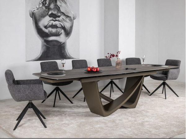 Стілець поворотний Vetro Mebel R-185 Антрацит/чорний-13