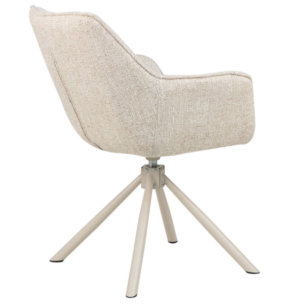 Стул поворотный Vetro Mebel R-69 Френч ваниль/капучино Ткань-3