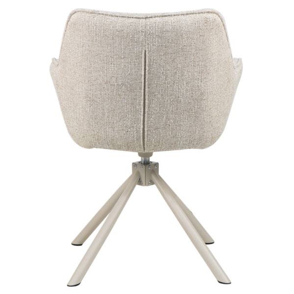 Стул поворотный Vetro Mebel R-69 Френч ваниль/капучино Ткань-4