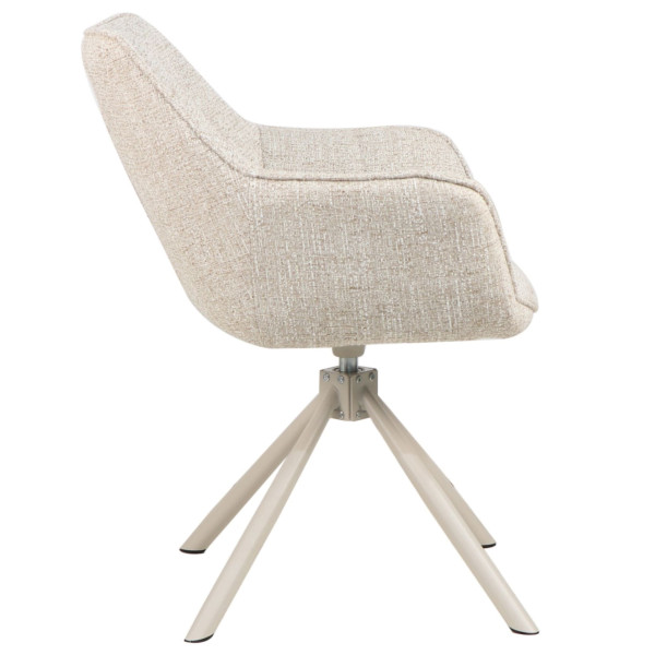 Стул поворотный Vetro Mebel R-69 Френч ваниль/капучино Ткань-2