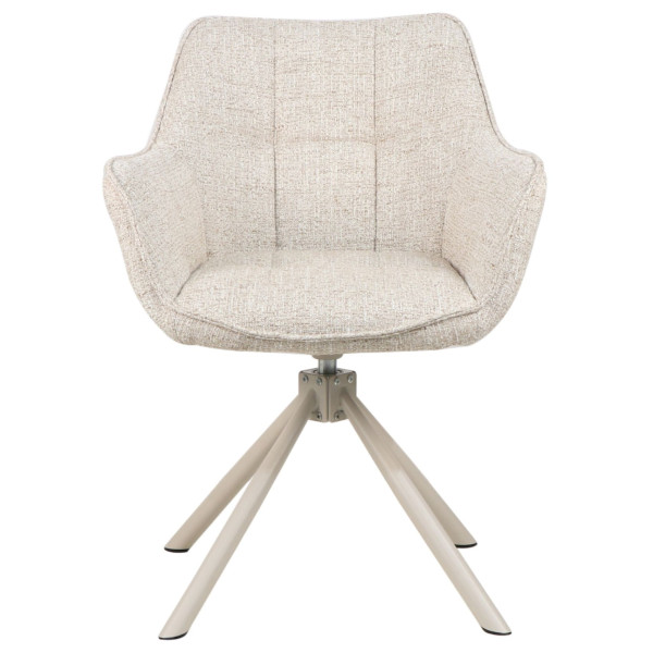 Стул поворотный Vetro Mebel R-69 Френч ваниль/капучино Ткань-1