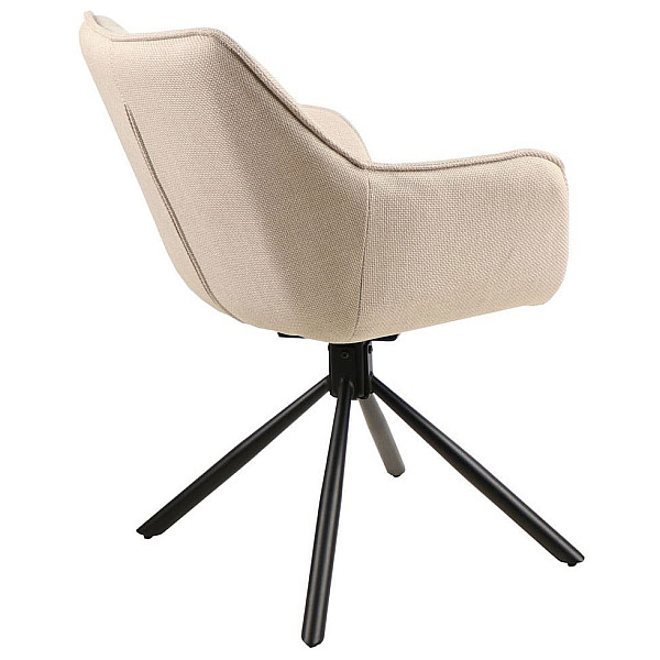 Стул поворотный Vetro Mebel R-69 Айвори ткань-5