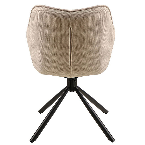 Стул поворотный Vetro Mebel R-69 Айвори ткань-6